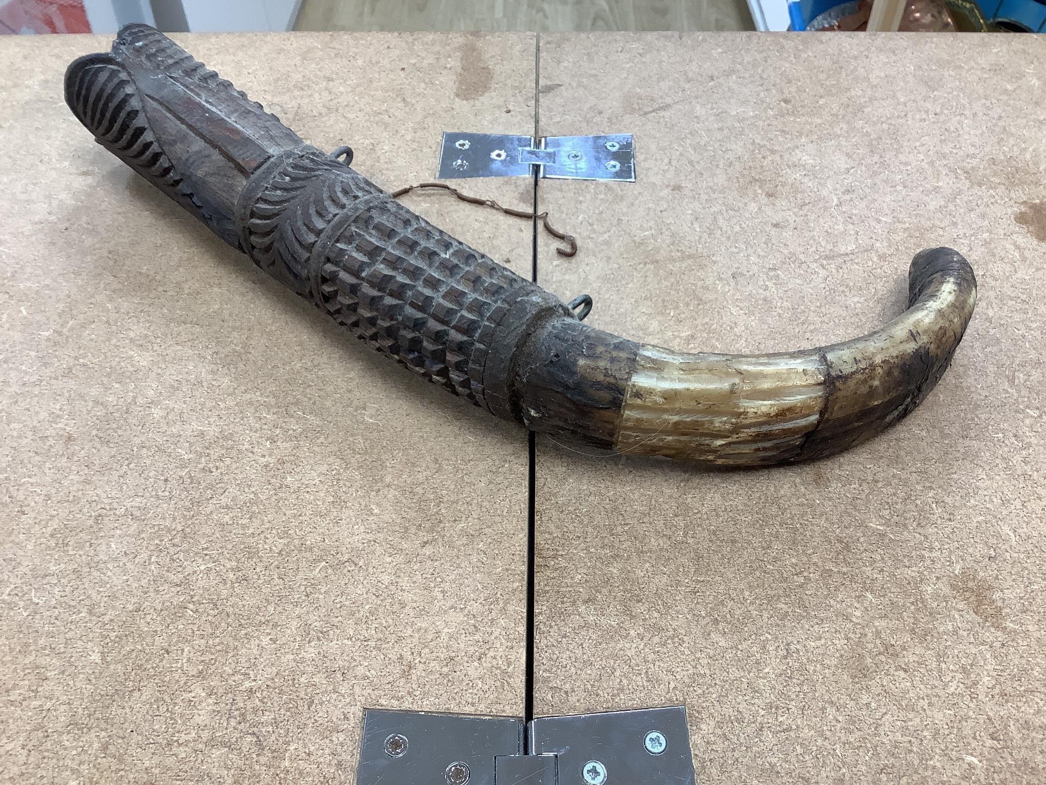 Tribal weapons and 2 batik prints